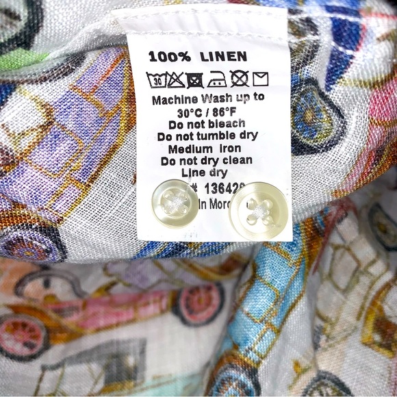 Michael’s Men’s 100% Linen Casual Button Down Long Sleeve Shirt. NWT. - Picture 12 of 16